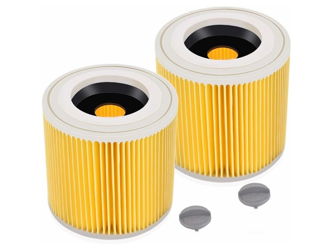 RNEMITERY Filtro de cartucho para Kärcher WD3 (pack de 2)