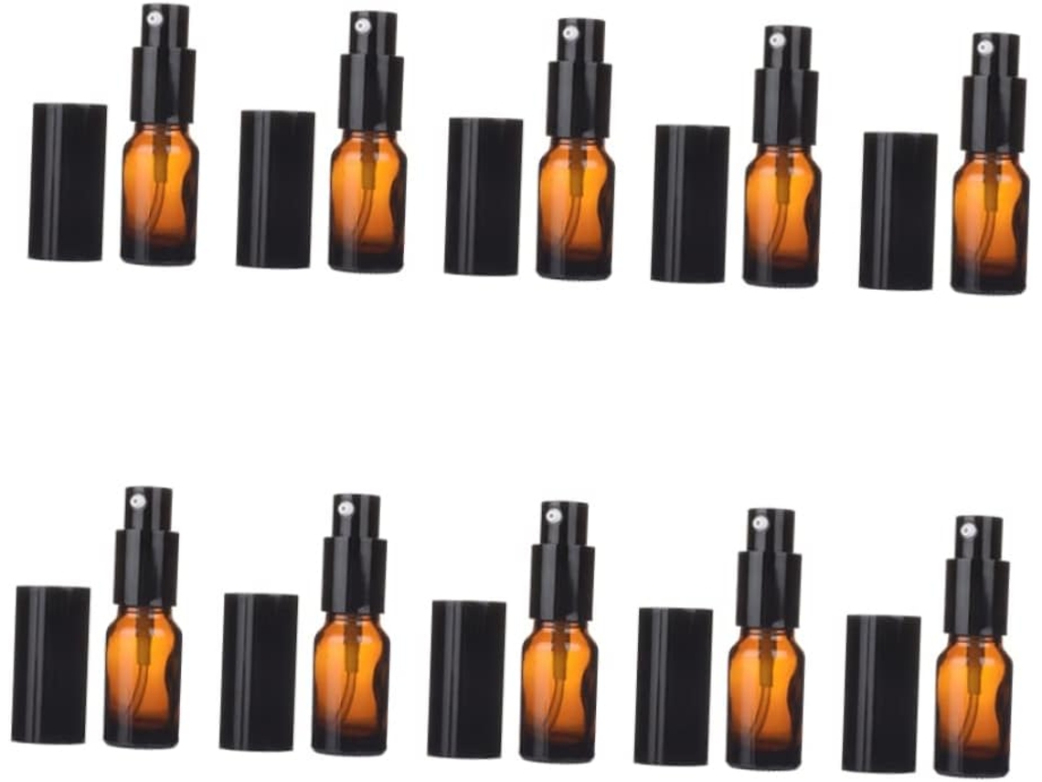 De 5 Frascos De Vidro Vazios Para Perfume, Emulsão, Recipientes Para Cosméticos E Embalagens Internas.