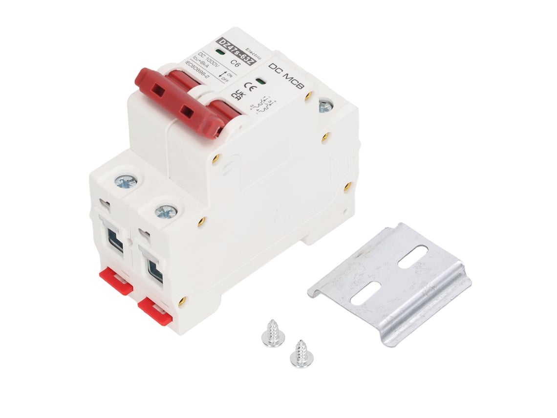 Disyuntor Miniatura De Cc 2p 6a 6000a Capacidad De Interrupción Para Sistema Solar Pv 1000v