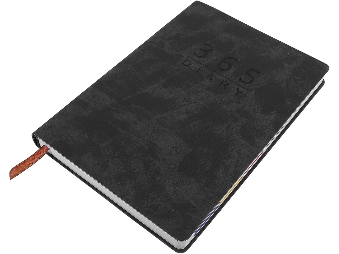 Cuaderno Planificador Diario Negro, Organizador Portátil Para La Organización, Planificador De