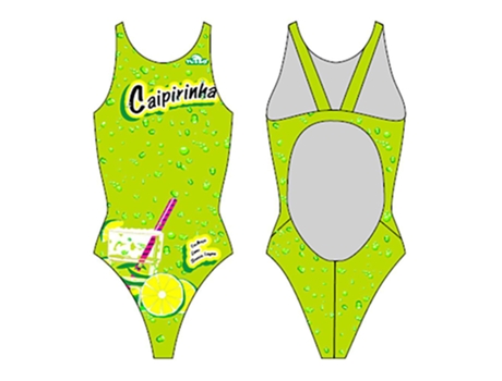 Traje de baño para Mujer TURBO Caipiriña Pro Resist Verde para Natación (S)