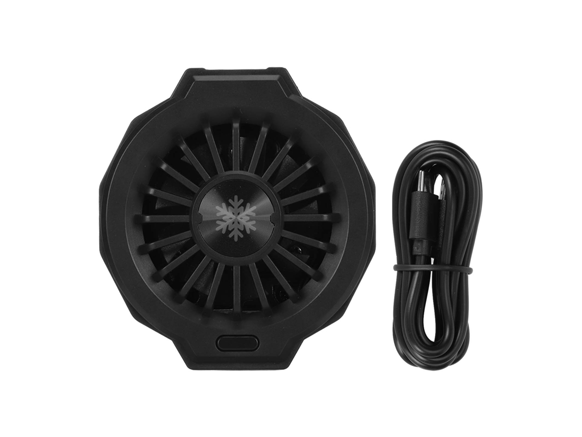 Resfriador De Celular Semicondutor Ultra Rápido Silencioso Rgb Compatível Ios Android Preto