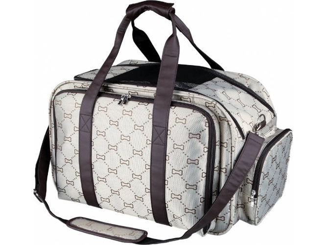Transportín para Perros TRIXIE Ajustable (Marrón - 33x32x54cm - Poliéster - Hasta: 8 Kg - S - Porte Pequeño)