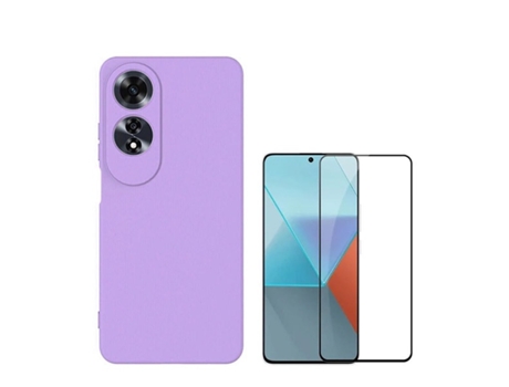 Protector de Pantalla Full Cover Compativel para Oppo Oppo A60 PHONECARE Morado