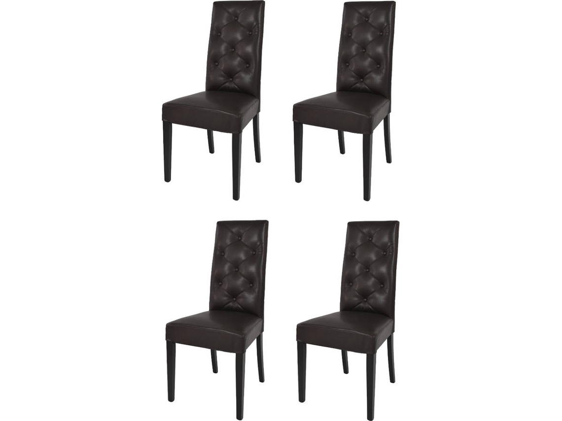 Conjunto de 4 Cadeiras T M C S Chantal (Castanho - 99x46x55 cm - Madeira)