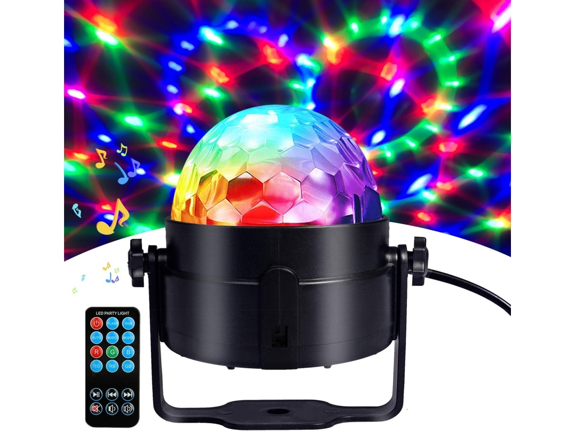 Luces De Discoteca Con Bola De Discoteca, Luz Storbe Activada Por Sonido Para Fiesta Con Iluminación De Dj Con Control Remoto CHRUI