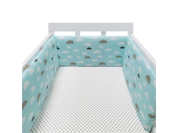 Protector de cuna para bebé, barrera de algodón para recién nacidos, litera trenzada, cuna para bebé