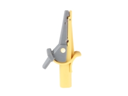 Pinza De Prueba Aislada Con Apertura De 20 Mm, Conector Banana De 4 Mm, Para Automóviles, Camiones Y Proyectos Eléctricos - Amarillo