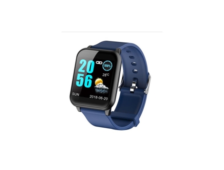 Pulsera Deportiva Monitor de frecuencia cardíaca de presión arterial a prueba de agua para teléfono Android azul