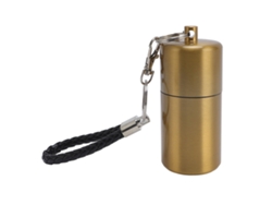 Botella De Almacenamiento De Metal Aluminio Impermeable Multifuncional Para Camping Y Viajes Outdoor Oro