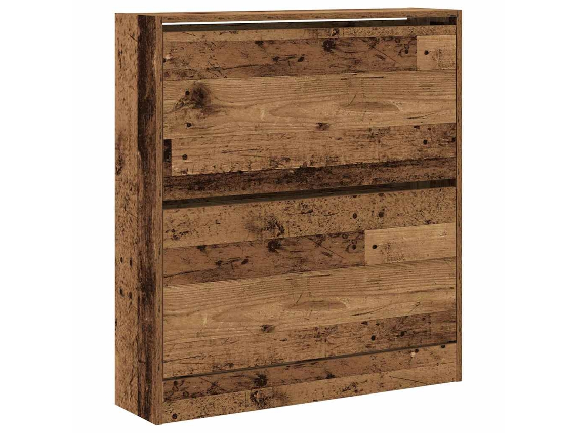 Maison Exclusive - Armario Zapatero Con Estante Madera Vieja 80 X 21 X 87,5 Cm