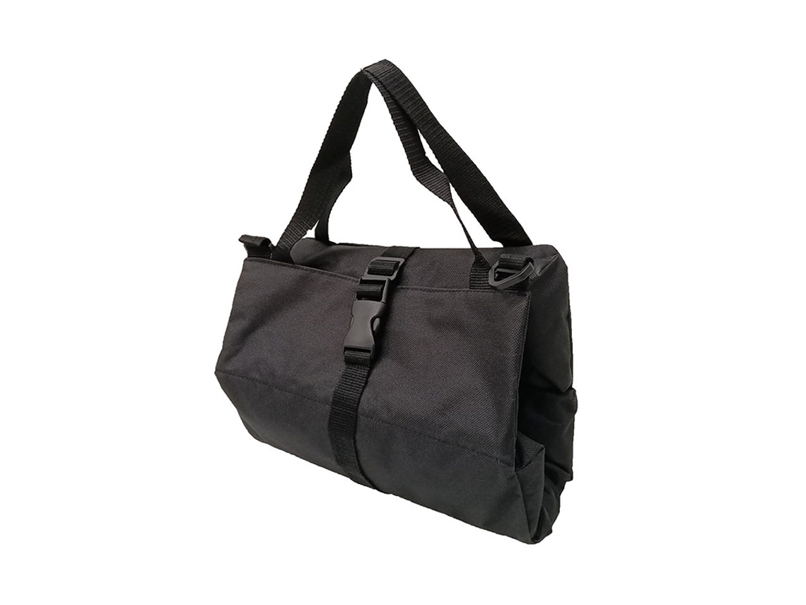Bolsa de herramientas portátil de tela Oxford 20d26n con cierre ajustable y múltiples bolsillos para guardar herramientas y repuestos automotrices.