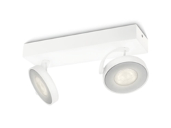 Foco Doble PHILIPS Blanco Metal