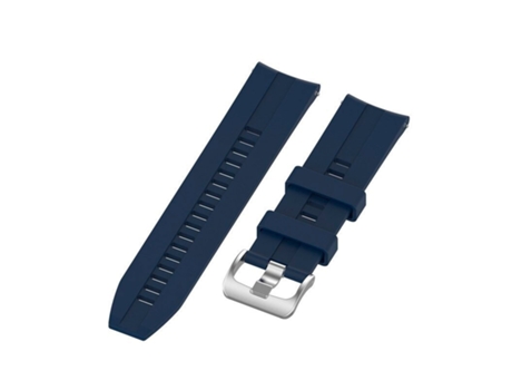 Pulsera Universal de Silicona Rut 20mm para Smartwatch Xiaomi/Amazfit/SAMSUNG/Huawei/Realme/Ticwatch Azul Oscuro