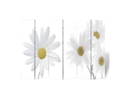Biombo Divisor Plegable 217x170 Cm Flores