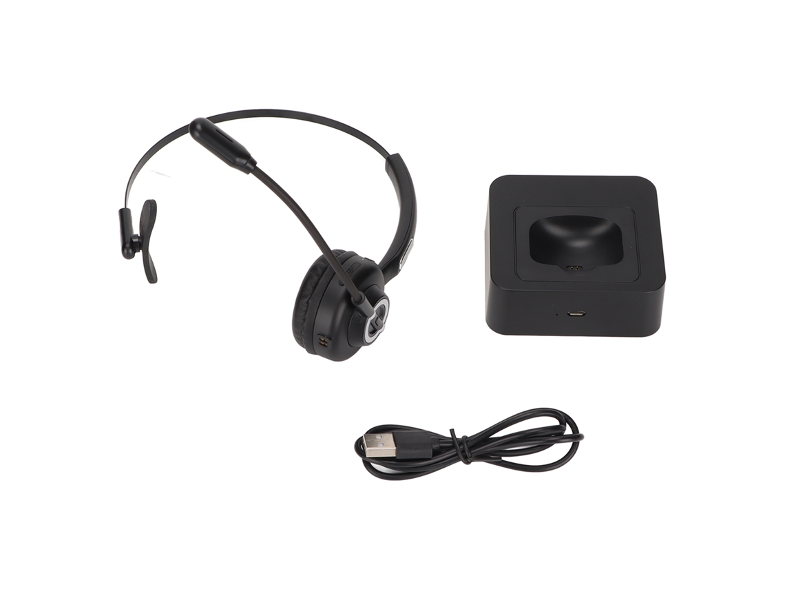 Auriculares De Centro De Llamadas Bluetooth Con Reducción De Ruido, Recargables Y Micrófono Para Pc Y Teléfonos Móviles