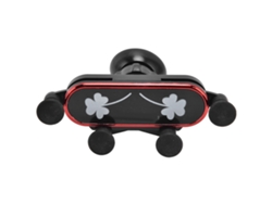 Soporte De Plástico Negro Ajustable Con Rotación De 360 Grados Para Teléfono Móvil En Coche Y Hogar.