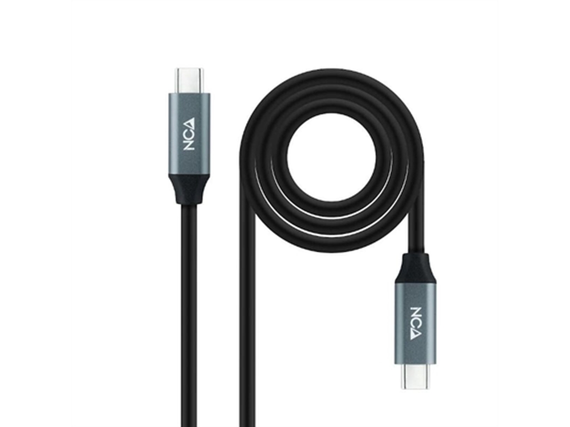 Cable NANOCABLE USB C 10.01.4301-L150 1,5 M Negro 4K Ultra Hd
