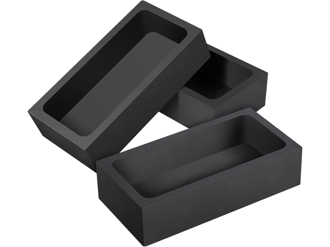 Juego De 3 Crisoles De Grafito Negro Para Fundir Aceite De Metal