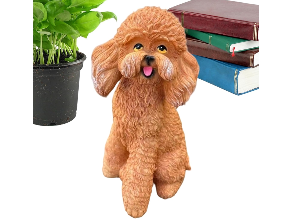 Estatua de perro para jardín | Esculturas bonitas para exteriores | Decoración de césped, entrada Gokoco