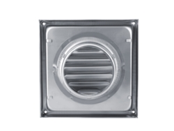 Salida de ventilación de secadora de ropa de acero inoxidable de 95 mm cuadrada