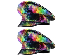 Sombrero Azul Marino Con Lentejuelas, Sombreros Divertidos Para Despedidas De Soltero En Golf, Sombreros De Fiesta Para Mujer, Azul Marino