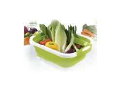 Tabla de Cortar Multifuncional Solución 3 en 1 para tu Cocina Descubre una tabla de cortar versátil que también funciona como cesta y escurridor, THULOS