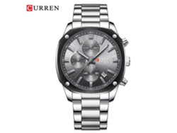 Reloj Cronógrafo Multifuncional De Seis Agujas Para Hombre Con Correa Cuadrada De Acero - Elegante Reloj De Pulsera