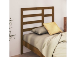 Cabecero De Cama Madera Maciza De Pino Marrón Miel 81x4x104 Cm