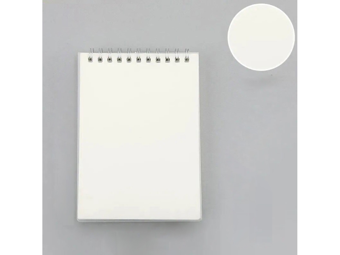 Libreta Plegable De 80 Hojas Con Espiral, Práctica Y Cómoda, De Papel Grueso, Tamaño A6, En Blanco.