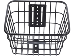 Cesta Metálica Plegable Negra Para Manillar, Fácil Montaje, Almacenamiento Durante El Ciclismo Al Aire Libre.