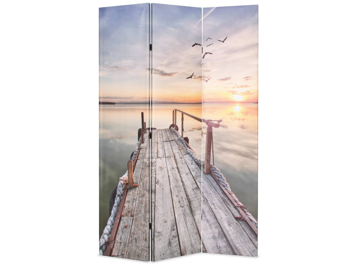 Divisória LOVELY HOME Plegable con Estampado de Lago (120 x 170 cm)
