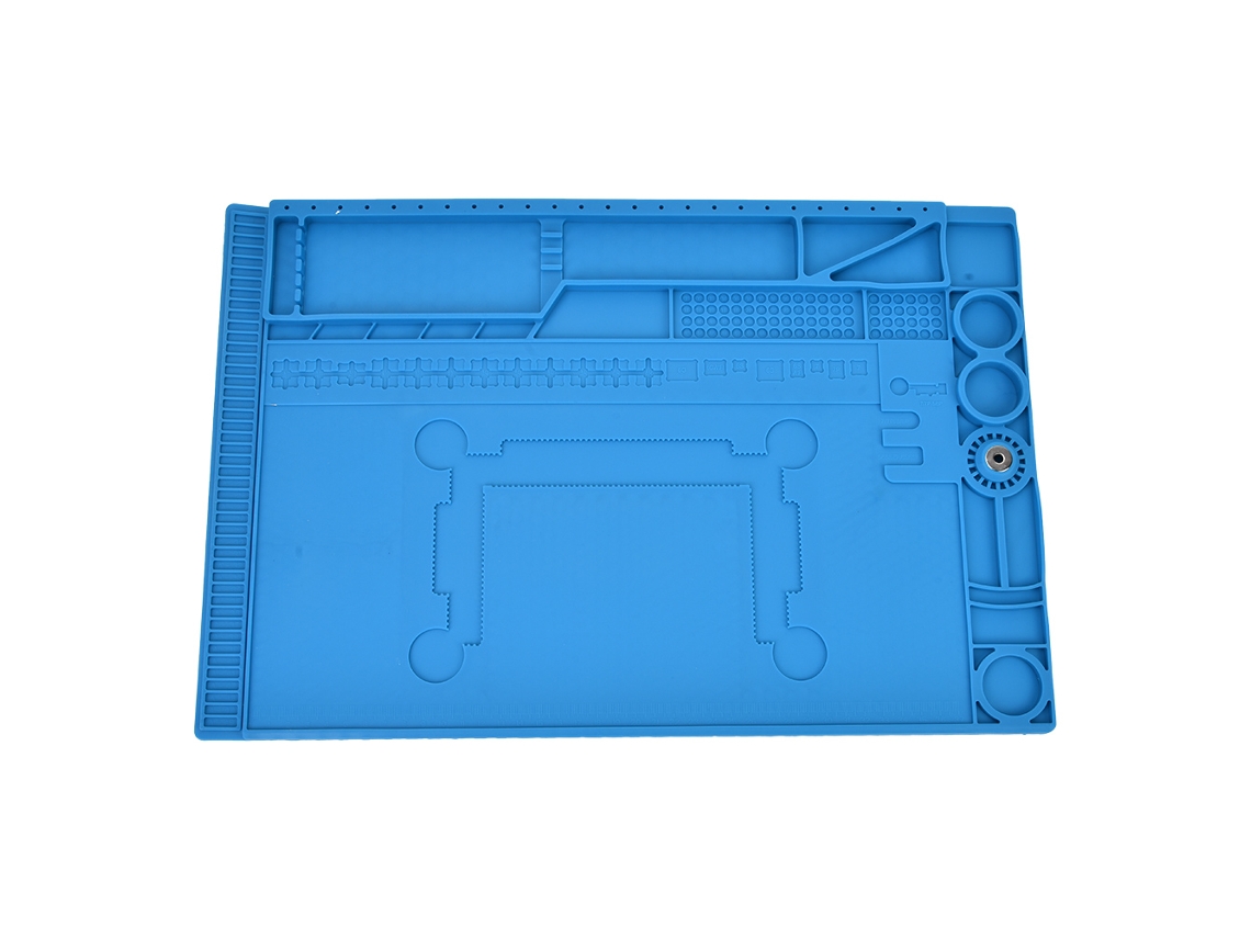 Alfombrilla De Silicona Para Mantenimiento Digital Con Aislamiento Térmico Y Almacenamiento De Tornillos 505 Sin Caja De Almacenamiento