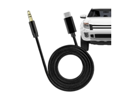 Cable de salida de audio, cable estéreo automotriz tipo C a 3,5 mm | Cable estéreo blindado de 1 metro para múltiples dispositivos Jortmrd