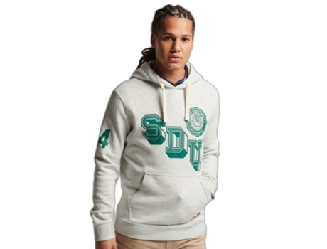 Sudadera SUPERDRY Algodón Hombre (M - Gris)