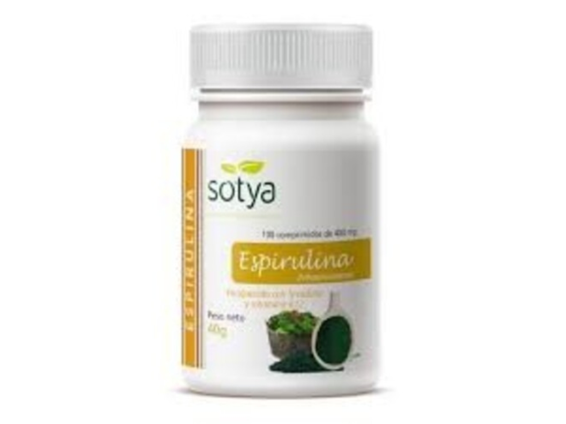 Espirulina 400 mg 100 Unidades SOTYA