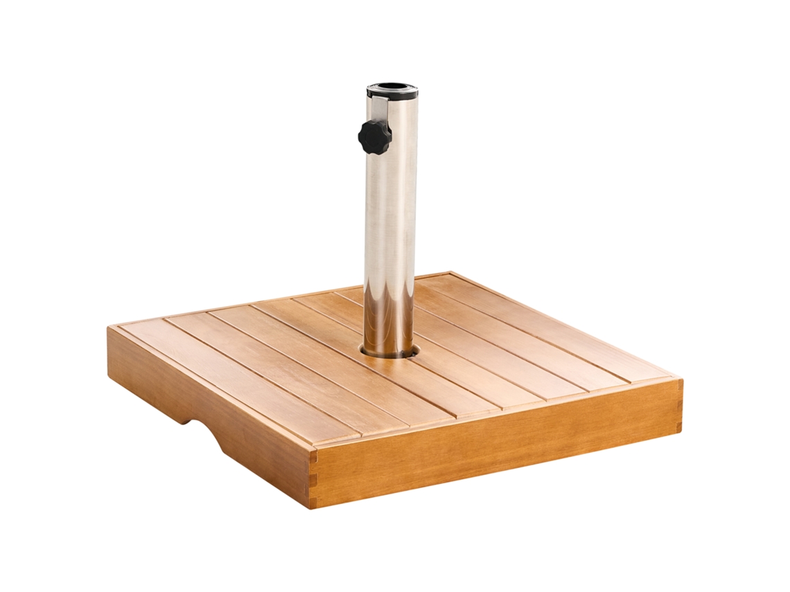 Base Para Guarda-sol Beliani Crecchio De Mármore Castanho 48x48x37