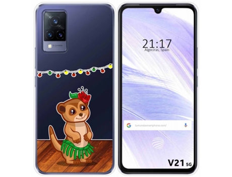 Carcasa Vivo V21 5G TUMUNDOSMARTPHONE Dibujos Transparente Multicolor