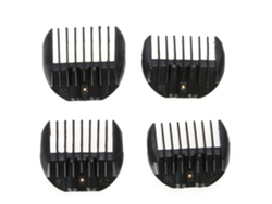4 Piezas/caja Peine De Límite Para Cortadora De Pelo Adjunto Guía Herramienta De Estilismo Barbería Negro