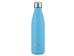 Botella de agua de acero inoxidable de 500 ml Botella a prueba de fugas para deportes, aire libre y escuela (azul, 500 ml) NEVEANCE
