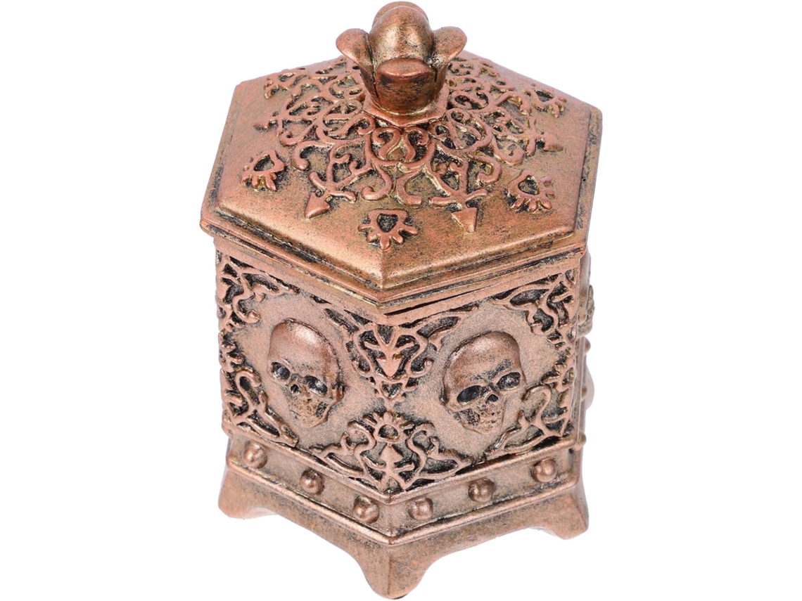 Caja De Almacenamiento Clásica, Estilo Europeo, Acabado Para Anillos Y Joyas, Cofre Del Tesoro Retro, 1 Pieza.