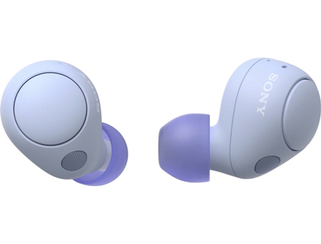 Auriculares Bluetooth True Wireless SONY WF C700N (In Ear - Micrófono - Noise Cancelling - Morado)