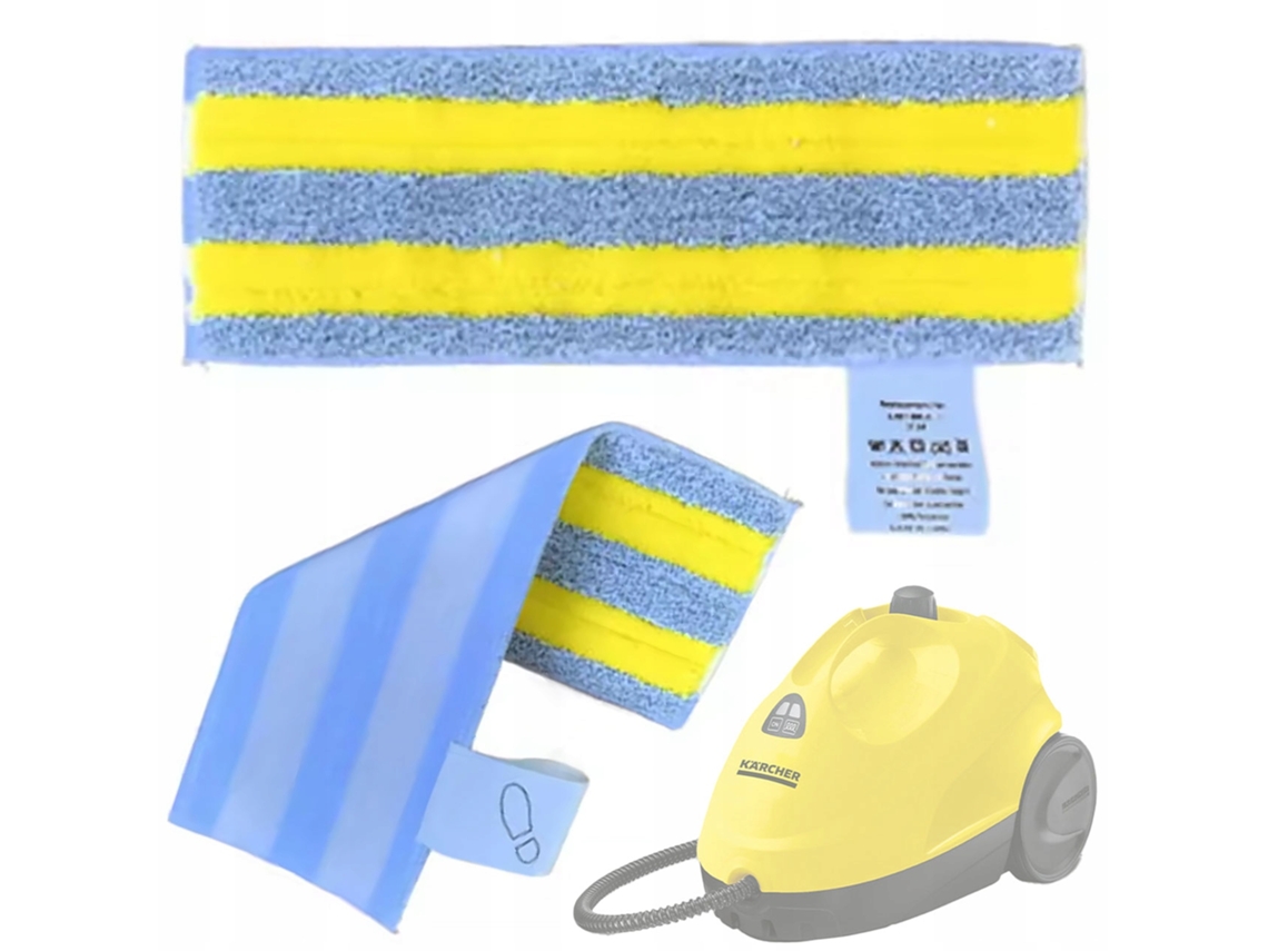 Paño de microfibra Easyfix – Alta absorción | Comparación con las limpiadoras a vapor Karcher SC | Fijación con velcro
