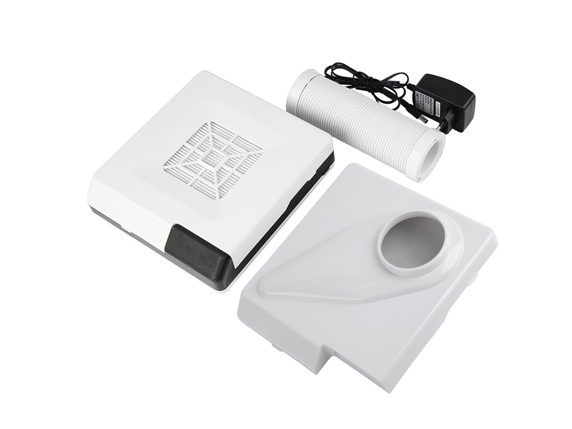 Omni-60w Aspirador De Polvo Para Uñas 2 En 1 Limpiador De Manicura De Potencia Fuerte (blanco)