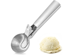 VVJIJILLY Concha Para Sorvete Largeice Em Aço Inoxidável Premium Com Liberação Fácil, Cabo Confortável E Antifrio, Ideal Para Gelatos, Iogurte Congelado, Frutas