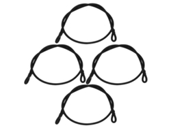 Paquete De 4 Cordones Elásticos De Látex De Alta Resistencia De 6 Mm Y 70 Cm Para Bucles De Trampolín.