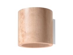 Sollux Sl.0490 Aplique Orbis Madera Natural