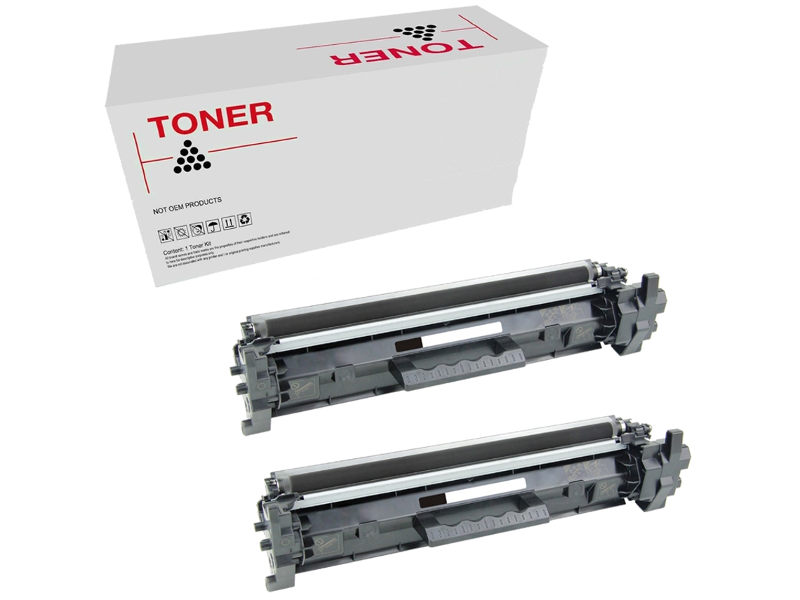 Pack 2 Tóners Compatibles HP CF230X 30X para Laserjet M 203 Laserjet MFP M227 Negro