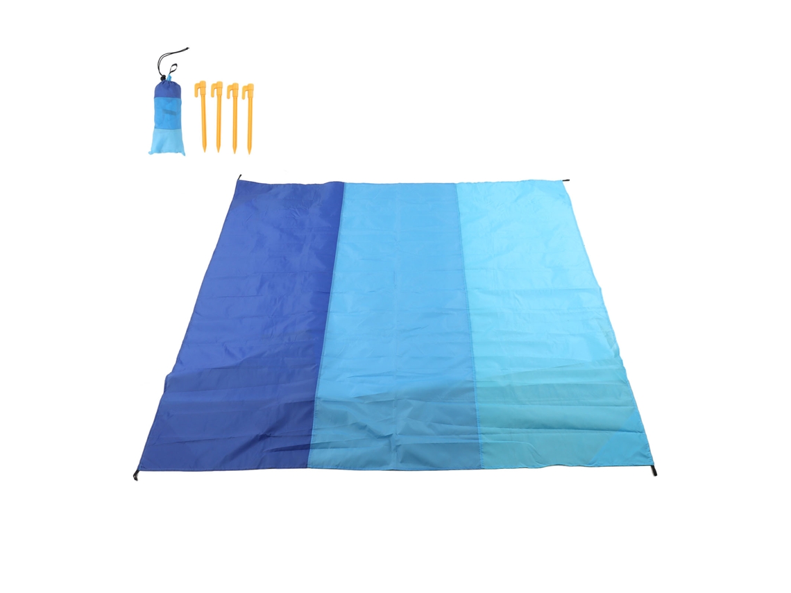 Manta de picnic portátil impermeable y resistente a la arena para playa y camping Blue Treasure