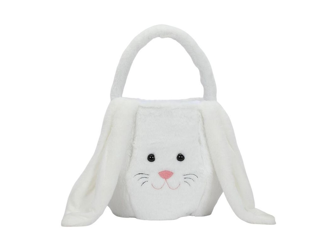 2026-cesta De Almacenamiento Conejo De Pascua De Peluche Grande Capacidad Portátil Para Hogar Fiesta Regalos Dulces